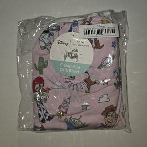 Disney Pink Toy Story Crib Sheet